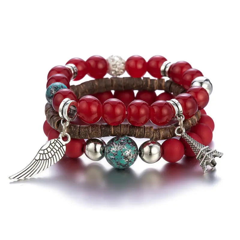 Boho Beaded Bracelet for Women Handmade with Multi-Color Beads