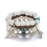 Boho Beaded Bracelet for Women Handmade with Multi-Color Beads