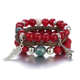 Boho Beaded Bracelet for Women Handmade with Multi-Color Beads