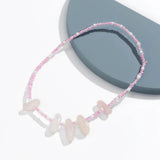 Bohemian Pink Rice Bead Crystal Arm Bracelet