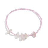 Bohemian Pink Rice Bead Crystal Arm Bracelet