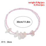 Bohemian Pink Rice Bead Crystal Arm Bracelet