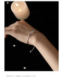 Bohemian 925 Silver Bracelet with Ins Pendant for Anniversary