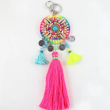 Colorful Bohemian Tassels Ethnic Pattern Keychain Gift