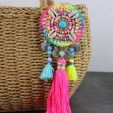 Colorful Bohemian Tassels Ethnic Pattern Keychain Gift