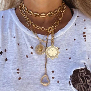 Bohemian Crystal Beads Pendant Choker Necklace Women's Jewelry