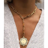 Bohemian Crystal Beads Pendant Choker Necklace Women's Jewelry
