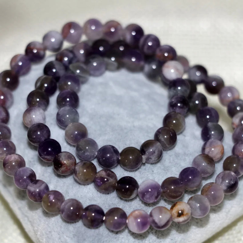 Bohemian Purple Stone Multilayer Bracelets 18in