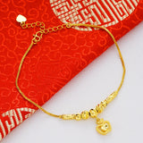 Bohemian Flowers Love Ankle Bracelet Vintage Foot Jewelry