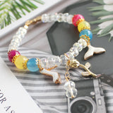 Bohemian Wind Natural Stone Crystal Beaded Bracelet