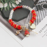 Bohemian Wind Natural Stone Crystal Beaded Bracelet