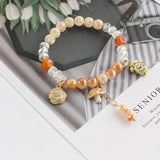 Bohemian Wind Natural Stone Crystal Beaded Bracelet