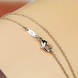 Bohemian 925 Silver Heart Necklace Photo Pendant Chain Jewelry