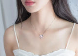 Bohi Real 925 Silver Geometric Bar Pendant Necklace GTLX1405