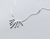 Bohi Real 925 Silver Geometric Bar Pendant Necklace GTLX1405