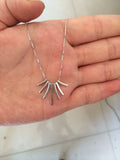 Bohi Real 925 Silver Geometric Bar Pendant Necklace GTLX1405