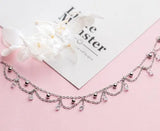 Bohi Princess Tassel Stones Short Necklace Choker Real. 925 Sterling Silver