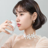 925 Silver Geometric Disc Coin Round Hoop Earrings