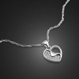 Boho 925 Sterling Silver Pendant Necklace Vintage Choker Jewelry