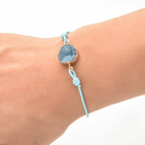 Boho Resin Druzy Charms Bracelets Set for Women