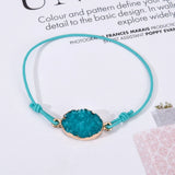 12pcs Boho Elastic Druzy Charms Bracelet for Women, Girls & Kids
