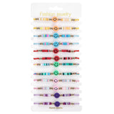 Colorful Soft Clay Smile Face Beads Bracelet Acrylic Adjustable Bangle Anklet
