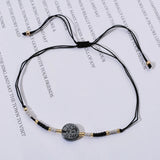 12pcs Boho Hematite Hand Cross Heart Charms Bracelet Set