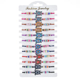 Boho 12pcs/lot Sea Turtle Charms Bracelet Set Adjustable Rope Chain Anklet
