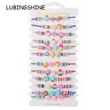 Boho 12pcs Ice Cream Candy Charms Yoga Bracelets Set