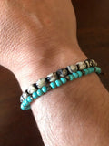 Boho 4mm friendship bracelet metal beads adjustable charm jewelry