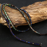 Boho 5 Wrap Leather Lapis Lazuli Bracelet