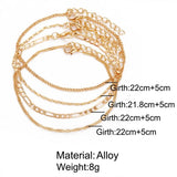 Boho Snake Leg Chain Anklet Butterfly Foot Bracelet