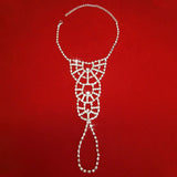 Boho Anklet Foot Leg Chain Jewelry Rhinestone Ankle Bracelet for Women Girls