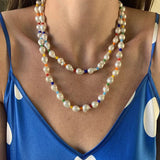 Boho Baroque Pearls Mixed Beads Clavicle Necklace Women Choker