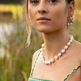 Boho Baroque Pearls Mixed Beads Clavicle Necklace Women Choker