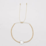 Boho Beaded Star Flower Bracelet for Women