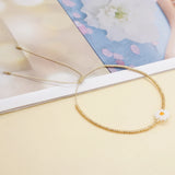 Boho Beaded Star Flower Bracelet for Women