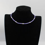 Boho Beads Necklace Women Seed Beaded Choker Necklace