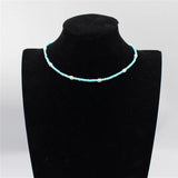 Boho Beads Necklace Women Seed Beaded Choker Necklace