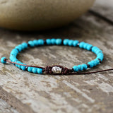 Boho Beaded Braided Bracelet 4mm Couples Jewelry