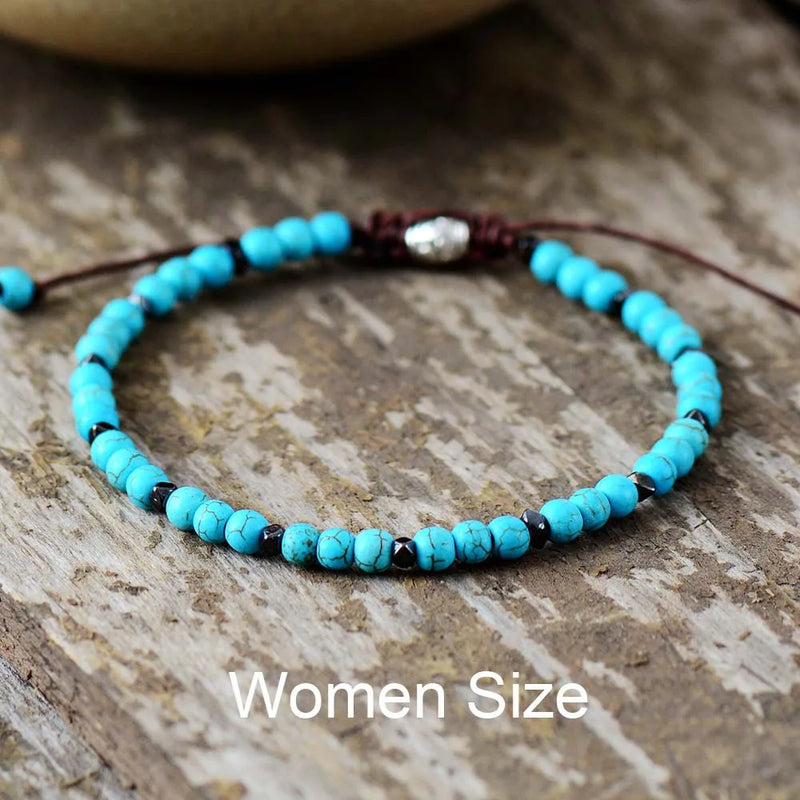 Boho Beaded Braided Bracelet 4mm Couples Jewelry