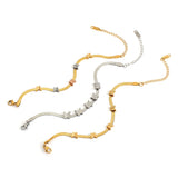 Boho Butterfly Snake Chain Bracelet 3 Golden Stainless Steel Waterproof