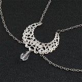 Boho Christmas Head Hair Jewelry Star Moon Stone Chain Crystal