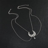 Boho Christmas Head Hair Jewelry Star Moon Stone Chain Crystal