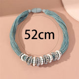 Boho Chunky Collar Choker Necklace Freshwater Pearl Thick Chain