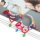 Boho Circle Hoop Earrings Simulated Pearl Acrylic Ear Accessories Za Jewelry