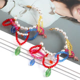Boho Circle Hoop Earrings Simulated Pearl Acrylic Ear Accessories Za Jewelry