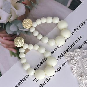 Boho Pearl Matte Bead Earrings Vintage Dangle Earring Jewelry