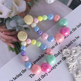 Boho Pearl Matte Bead Earrings Vintage Dangle Earring Jewelry
