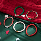 Boho Colorful Polymer Clay Beads Bracelets Set for Women